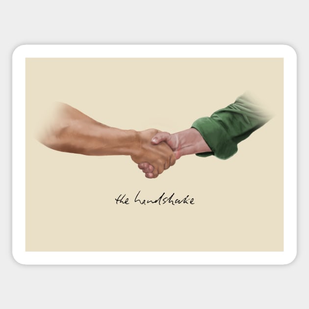 The Great British Bake Off - Hand-Drawn "The Handshake" *UPDATED* Sticker by yawncompany